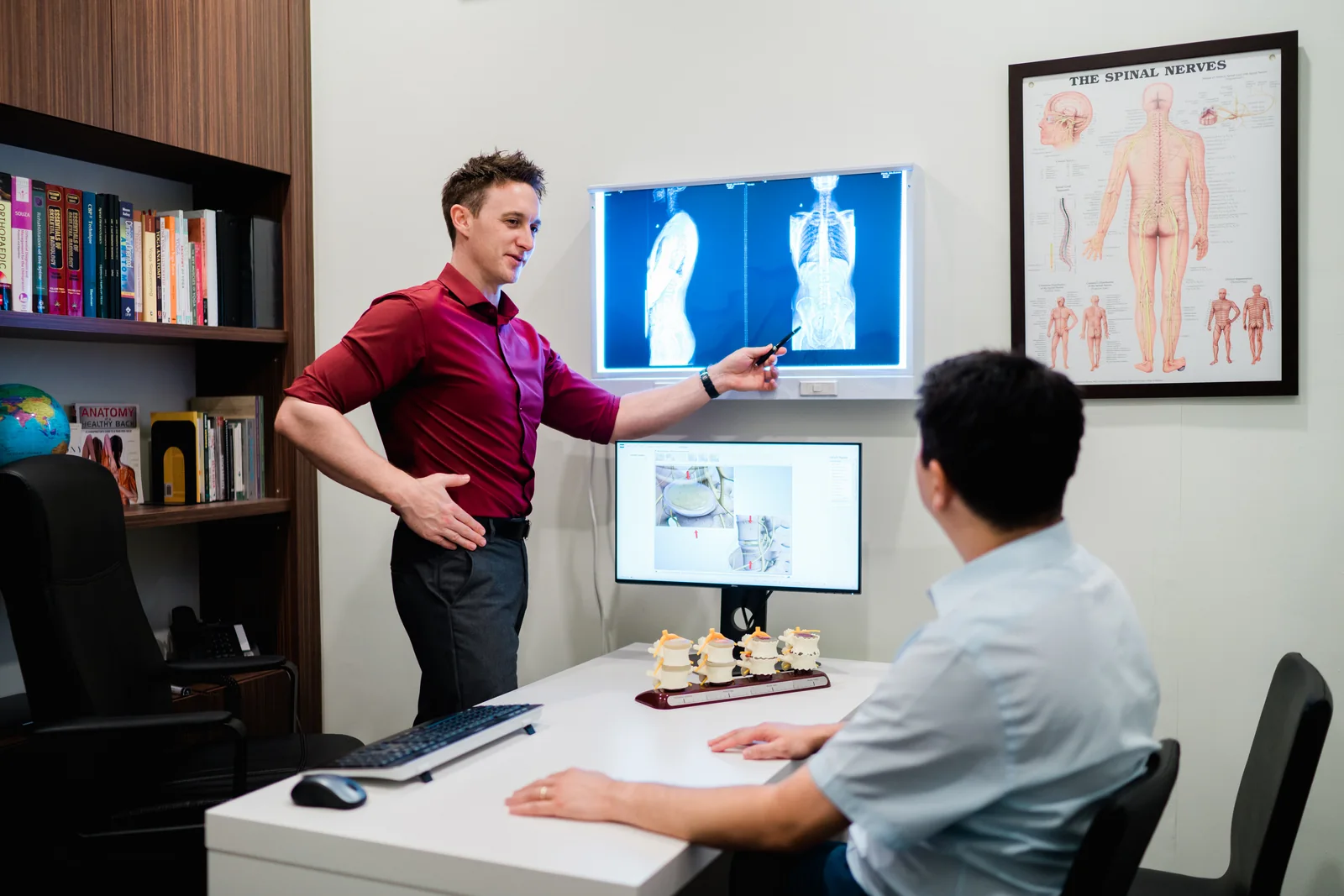 Assessment for spinal stenosis at Elite Spine Centres.